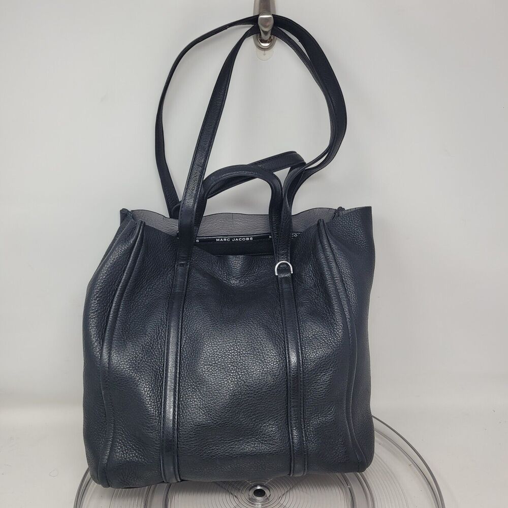 Marc Jacobs Black Leather Shoulder Tote